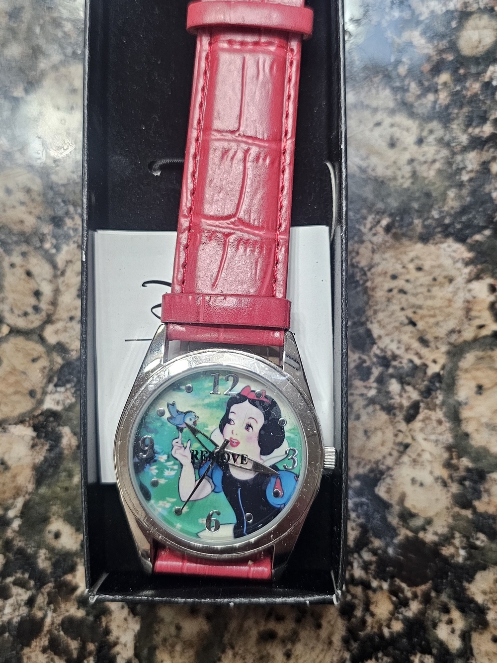 Avon Disney Snow White Watch | Red Strap | Never Worn | New in Box